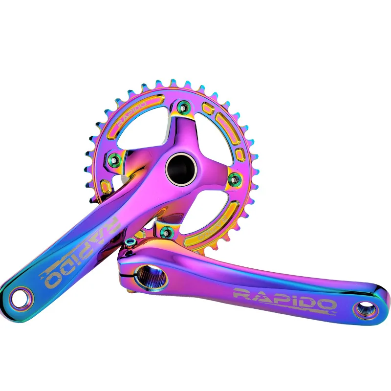 MTB Crankset Bicycle Hollow One Crank Crank Aluminum Alloy Sprocket Mountain Cycling Fluted Disc MTB Bike Parts Crankets
MTB Crankset Bicycle Hollow One Crank Crank Aluminum Alloy Sprocket Mountain Cycling Fluted Disc MTB Bike Parts Crankets