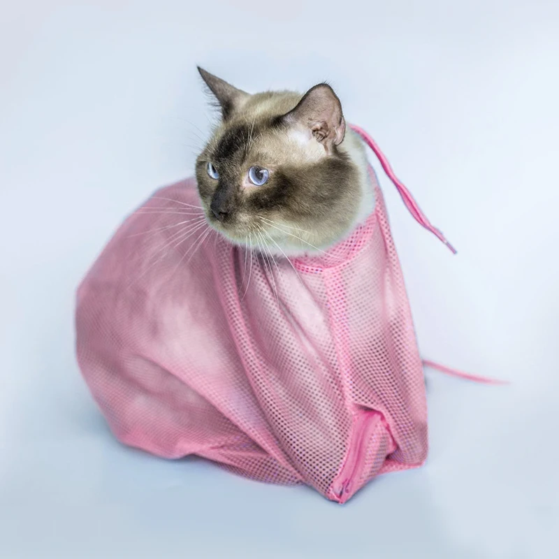 Mesh Cat Grooming Bathing Bag Adjustable Cats Washing Bags For Pet Nail Trimming Injecting Anti Scratch Bite Restraint
Mesh Cat Grooming Bathing Bag Adjustable Cats Washing Bags For Pet Nail Trimming Injecting Anti Scratch Bite Restraint