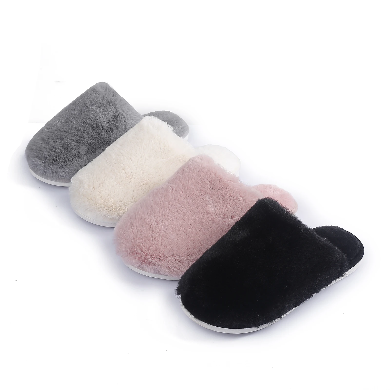 Womens Fuzzy Comfy Slippers Round Toe Flat Soft Fluffy Stylish Warm House Slippers for Men Anti-Slip Unisex Size 36-41
Womens Fuzzy Comfy Slippers Round Toe Flat Soft Fluffy Stylish Warm House Slippers for Men Anti-Slip Unisex Size 36-41