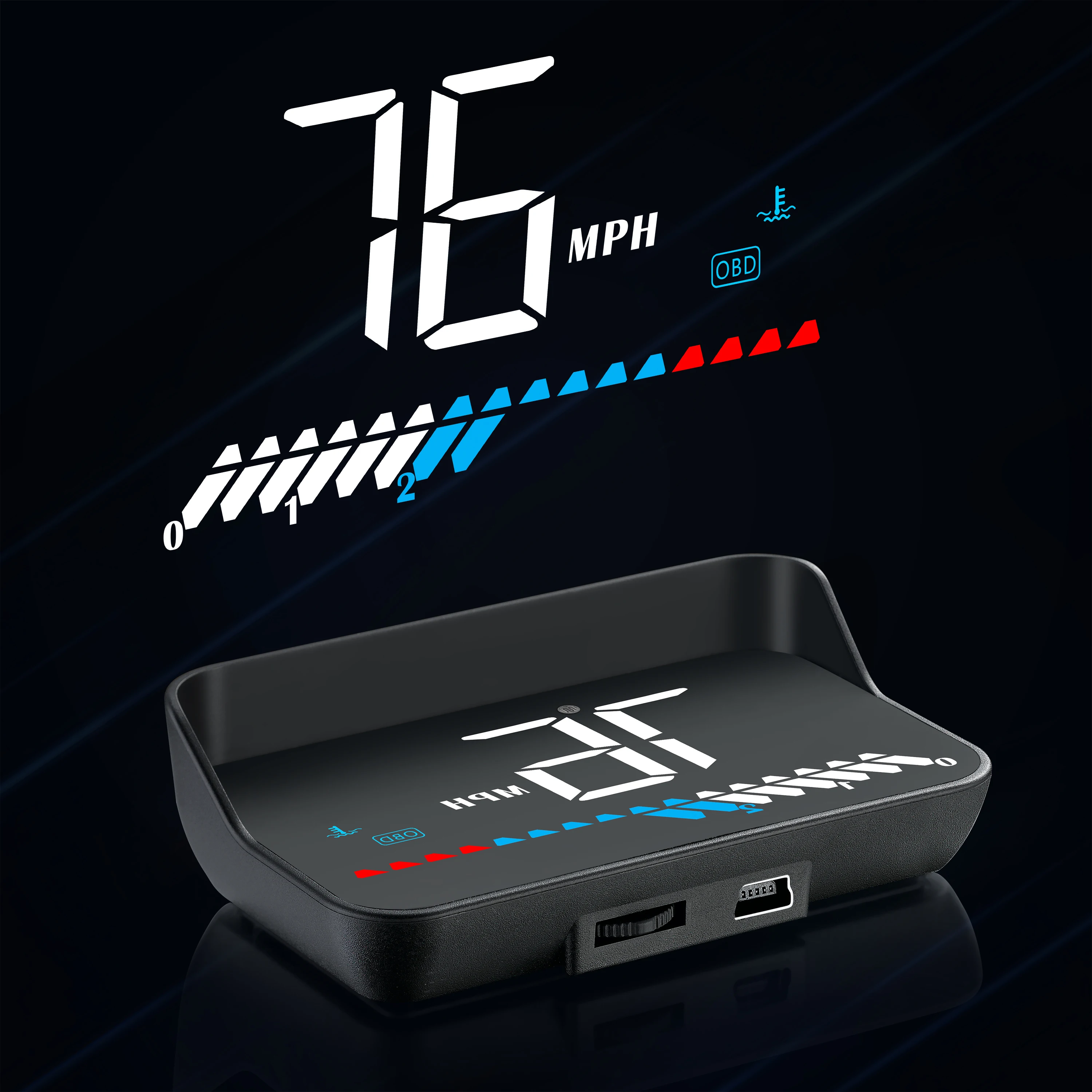 HUD OBD2 Electronic Speedometer Voltage Alarm GPS With Lens Hood Windshield Projector Car Head Up Display Car Intelligent System
HUD OBD2 Electronic Speedometer Voltage Alarm GPS With Lens Hood Windshield Projector Car Head Up Display Car Intelligent System