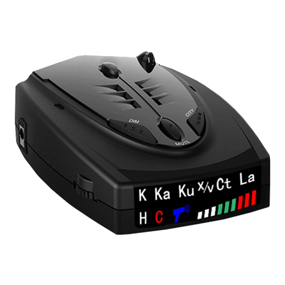 

STR-525 800-1000m Radar Detector English Russian Thai Voice Auto Vehicle Speed Alert Warning X K CT La Anti radar Car Detector