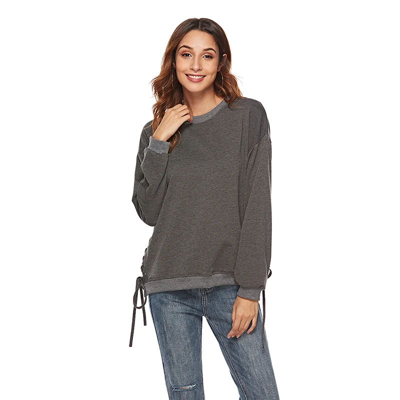 Women Hoodies Sweatshirts Side Seam Drawstring Loose Pullover Hooded Sweatshirt Autumn Coat Warm Tops Female Clothing 
Women Hoodies Sweatshirts Side Seam Drawstring Loose Pullover Hooded Sweatshirt Autumn Coat Warm Tops Female Clothing