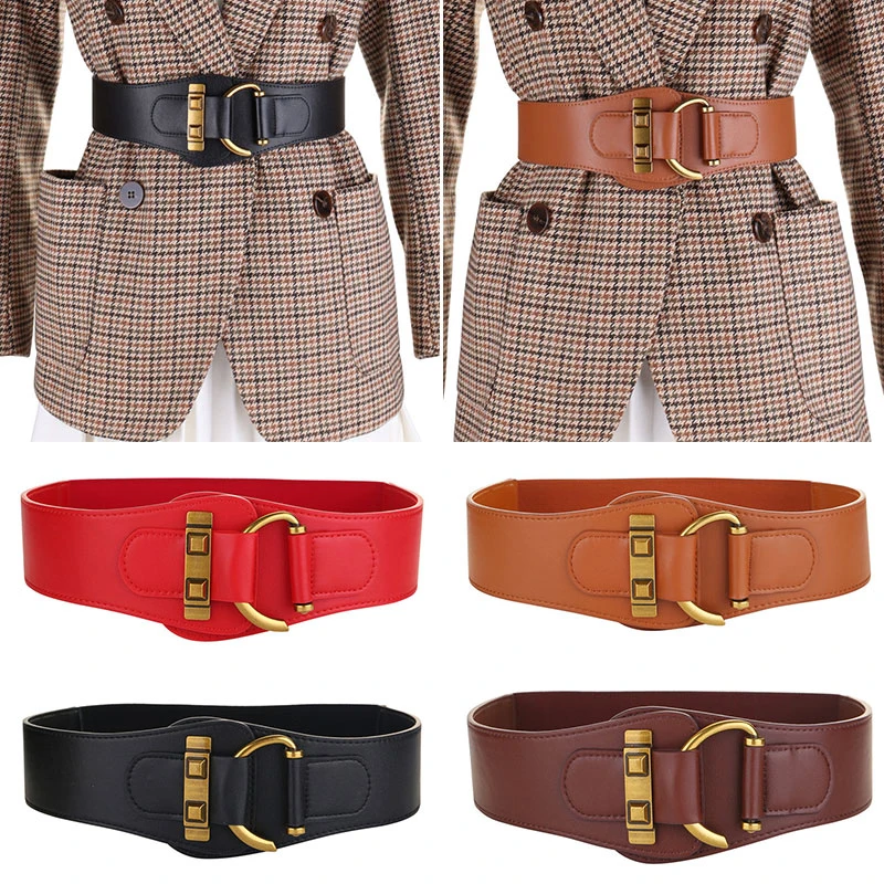 Elegant Women Clothing Accessories Wide Belt Comfor Elastic Leather Waistband Dress Coat Decorative Ladies Belt High Quality
Elegant Women Clothing Accessories Wide Belt Comfor Elastic Leather Waistband Dress Coat Decorative Ladies Belt High Quality