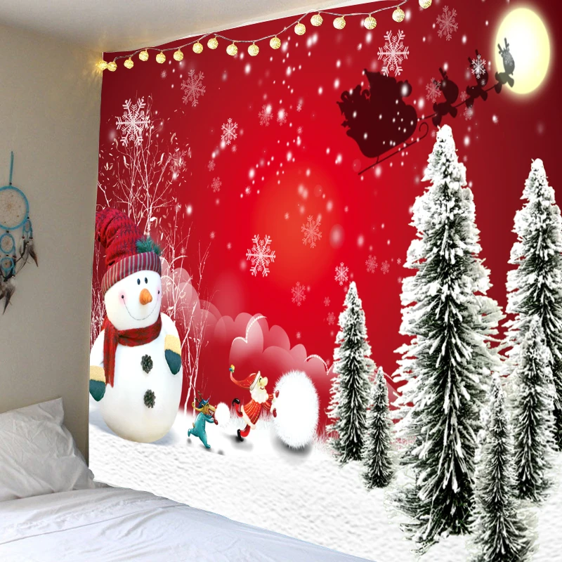 Christmas Tapestry Christmas Snowman Christmas Tree Wall Mounted Tapestry Christmas New Year Holiday Decoration Big Blanket
Christmas Tapestry Christmas Snowman Christmas Tree Wall Mounted Tapestry Christmas New Year Holiday Decoration Big Blanket