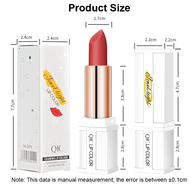 QIC 6 Colors Matte Lipstick Moisturizing Long-lasting Non-stick Cup No Fading Lip Makeup Pumpkin Color Lip Tint TSLM2 
QIC 6 Colors Matte Lipstick Moisturizing Long-lasting Non-stick Cup No Fading Lip Makeup Pumpkin Color Lip Tint TSLM2