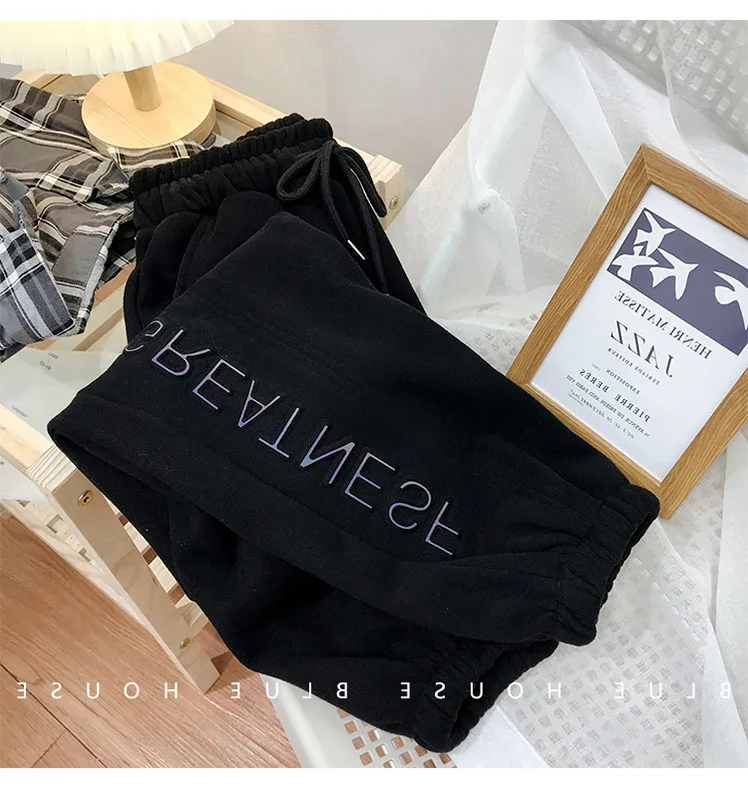 Super Popular CEC Luminous Letter Ankle-Tied Pants Women's Pants Spring and Autumn Sweatpants Fashionable Ins Korean Casual Gray 
Super Popular CEC Luminous Letter Ankle-Tied Pants Women's Pants Spring and Autumn Sweatpants Fashionable Ins Korean Casual Gray