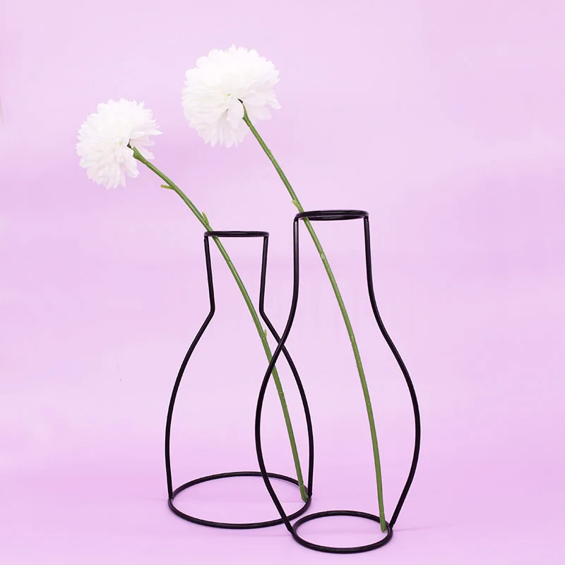 Retro Metal Iron Line Plant Vase Nordic Styles Geometric Iron Art Vase Home Garden Decoration Dried Fake Flowers Minimalism Vase
Retro Metal Iron Line Plant Vase Nordic Styles Geometric Iron Art Vase Home Garden Decoration Dried Fake Flowers Minimalism Vase