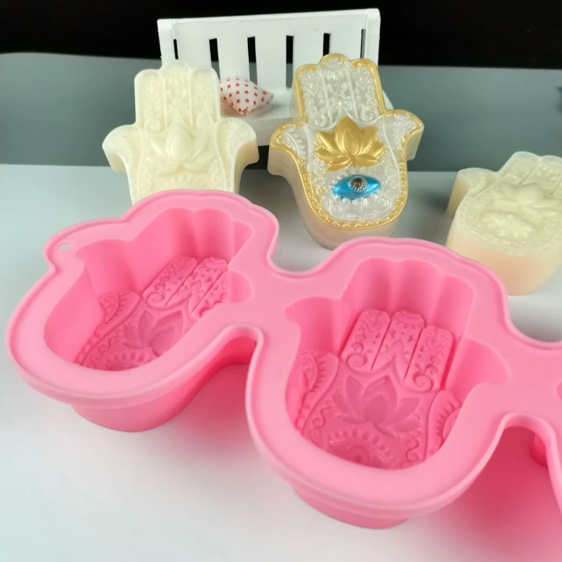 Lotus in the Palm Soap Mold Khamsah Hamsa Hand Epoxy Resin Silicone Mold Hand of Fatima Candle Resin Casting Molds Tools diy
Lotus in the Palm Soap Mold Khamsah Hamsa Hand Epoxy Resin Silicone Mold Hand of Fatima Candle Resin Casting Molds Tools diy
