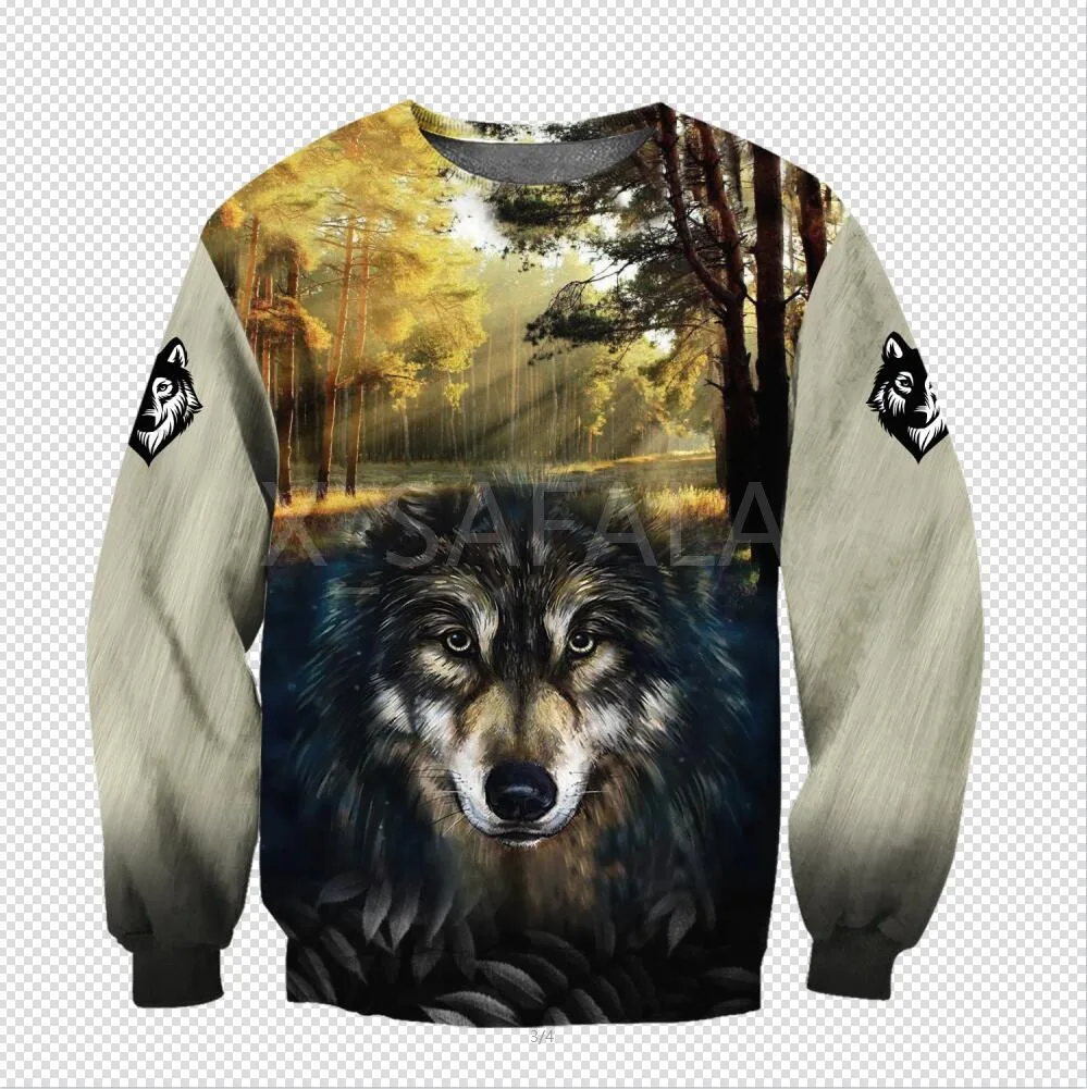 Forest Wolf Animal 3D Print Hoodie Man Women Harajuku Outwear Zipper Pullover Sweatshirt Casual Unisex Jacket Style
Forest Wolf Animal 3D Print Hoodie Man Women Harajuku Outwear Zipper Pullover Sweatshirt Casual Unisex Jacket Style