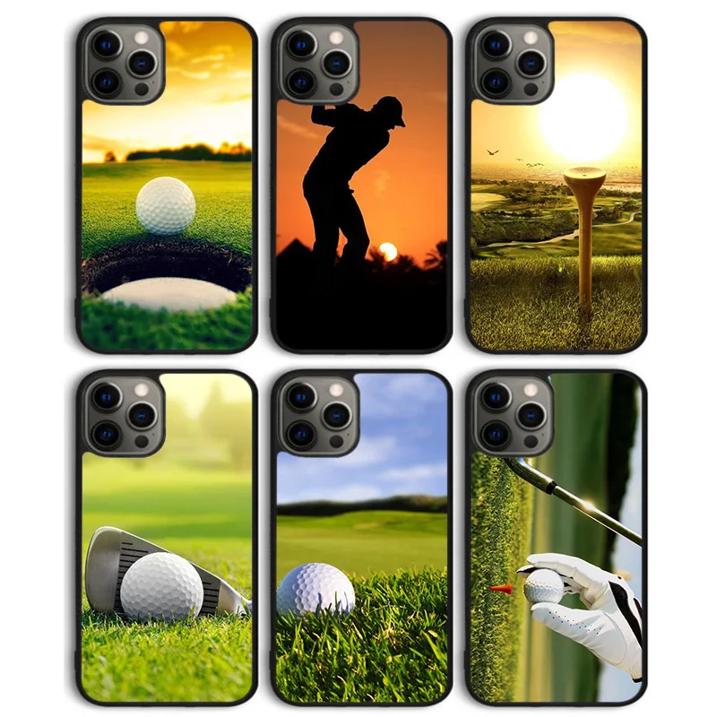 Чехол для телефона GOLF чехол с закатом гольфа задняя крышка iPhone 13 11 12 Pro Max mini XS XR X 8