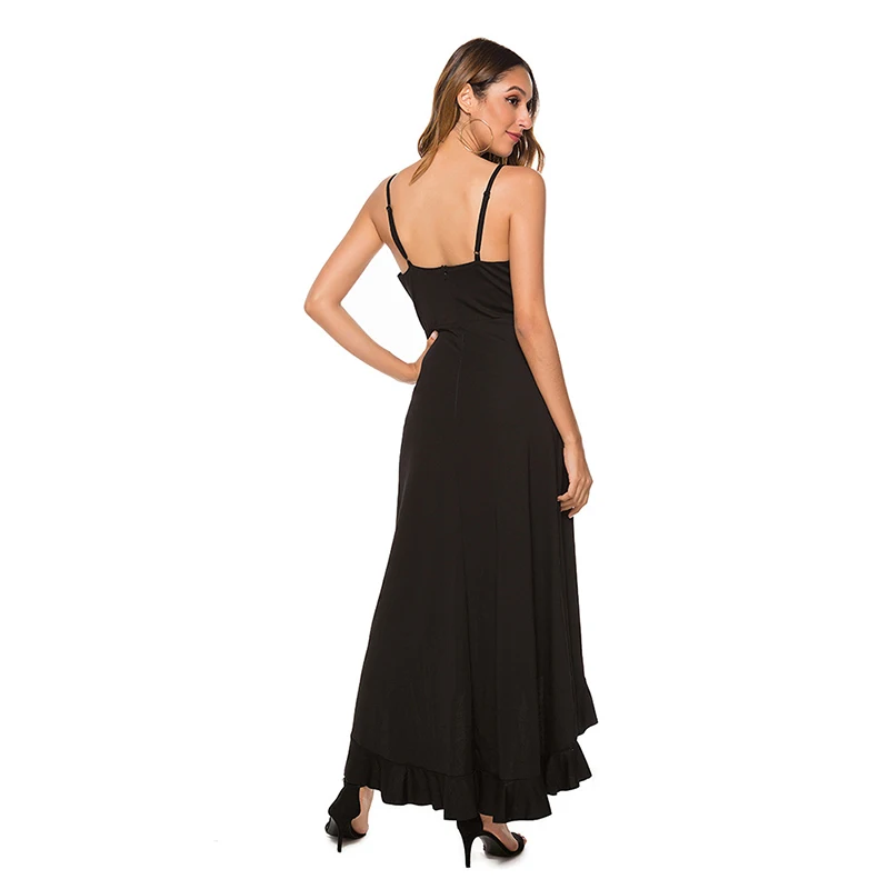 2021 Summer New Leosoxs Women's Fashion Sexy Solid V Neck Spaghetti Straps Sleeveless Backless Elastic Waist Zippers Dress Lady
2021 Summer New Leosoxs Women's Fashion Sexy Solid V Neck Spaghetti Straps Sleeveless Backless Elastic Waist Zippers Dress Lady