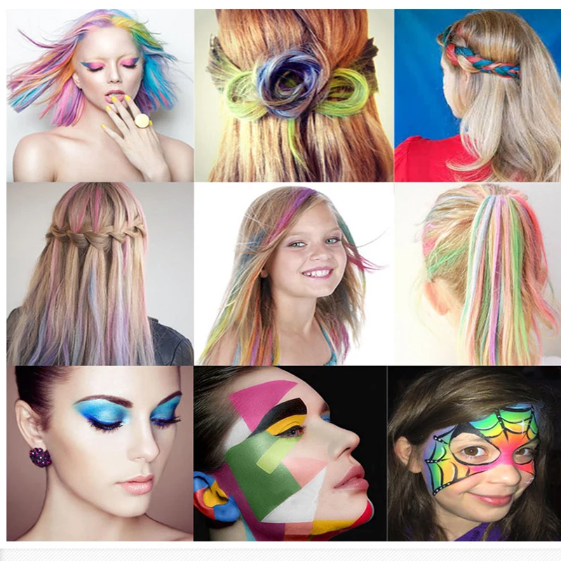 12 Color Set Temporary Hair Chalk Color Comb Dye Cosplay Washable Hair Color Comb for Party Makeup
12 Color Set Temporary Hair Chalk Color Comb Dye Cosplay Washable Hair Color Comb for Party Makeup