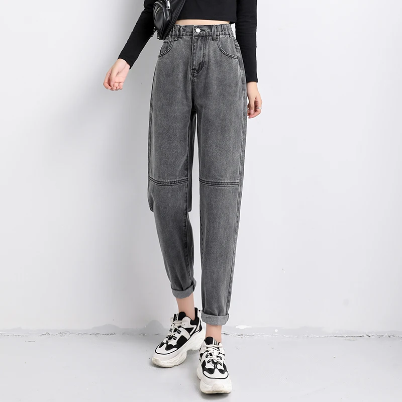 Fashion Women Jeans Vintage High Waist Jeans 2020 Autumn Chic Office Lady Denim Trousers Loose New with Gray Blue
Fashion Women Jeans Vintage High Waist Jeans 2020 Autumn Chic Office Lady Denim Trousers Loose New with Gray Blue