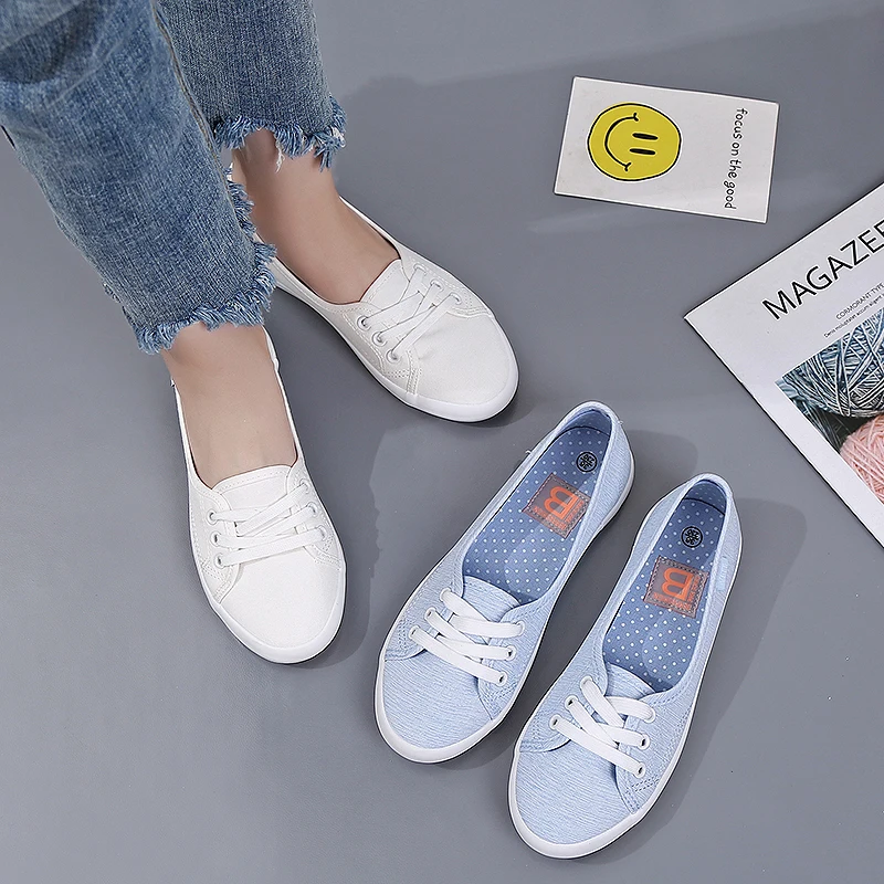 Women Lace Up Canvas Flat Autumn Loafers Female Breathable Solid Comfortable Lazy Shoes Ladies Sneakers Casual Footwear
Women Lace Up Canvas Flat Autumn Loafers Female Breathable Solid Comfortable Lazy Shoes Ladies Sneakers Casual Footwear