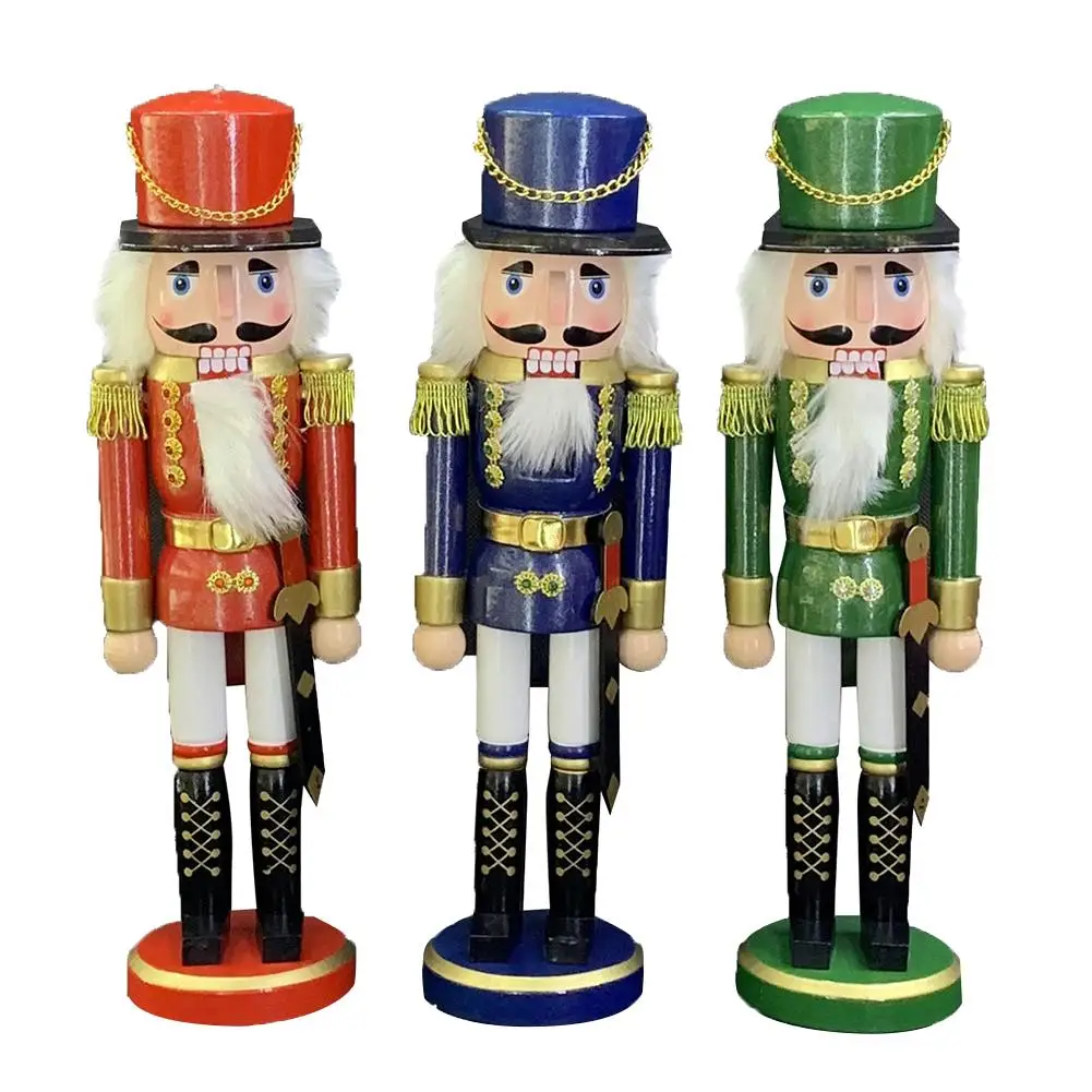 1/3Pcs Christmas Decorations Traditional Wooden King Nutcracker Soldier Home Office Tabletop Handcraft Puppet Ornament 35A
1/3Pcs Christmas Decorations Traditional Wooden King Nutcracker Soldier Home Office Tabletop Handcraft Puppet Ornament 35A