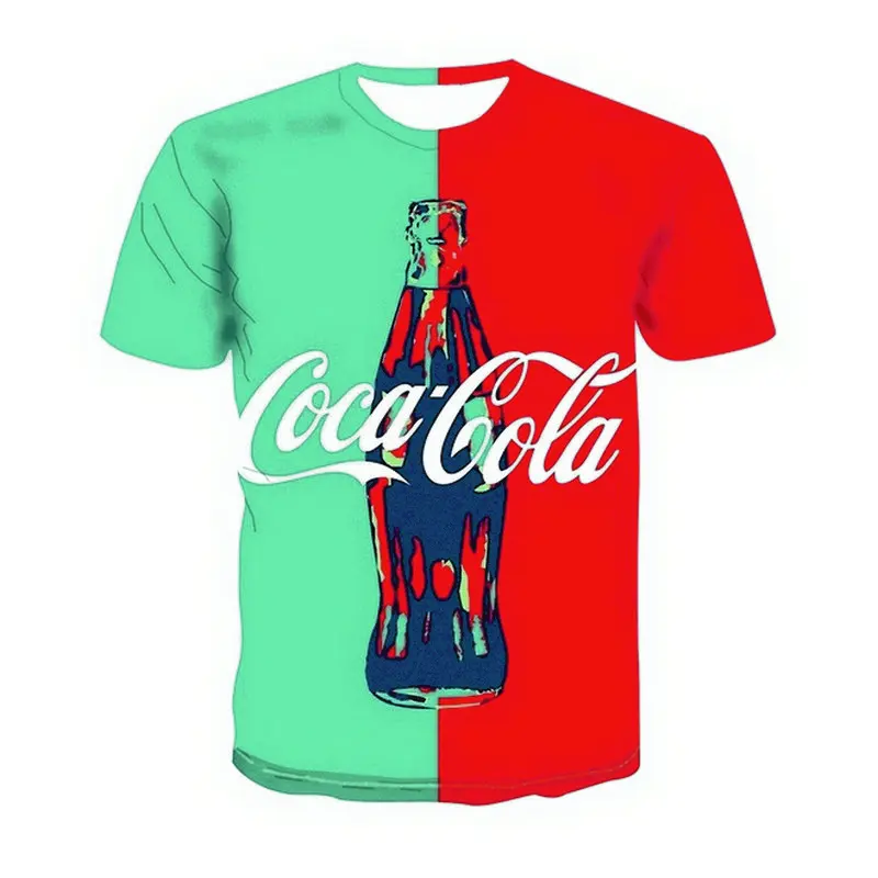 2021 Summer New Oversized 3D Cola Print T-shirt Men/Women Harajuku Short Sleeve T-Shirt Interesting Personality Shirt Tops 4XL
2021 Summer New Oversized 3D Cola Print T-shirt Men/Women Harajuku Short Sleeve T-Shirt Interesting Personality Shirt Tops 4XL