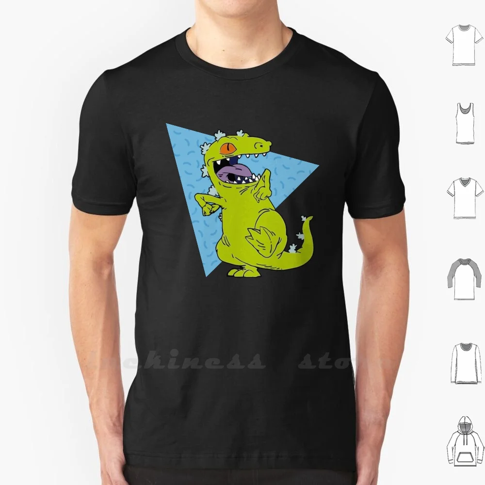 Reptar Shirt T Big Size Dinosaur Rex Cartoon Green Nostalgia Nostalgic Animated 90s
