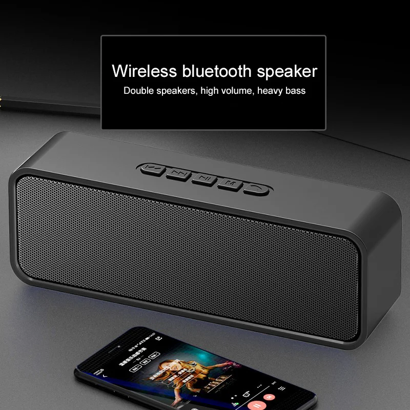 S11 Portable TWS Bluetooth V5.0 Speaker Column Wireless Soundbar Subwoofer Support TF Card FM Outdoor Sports Car Speaker
S11 Portable TWS Bluetooth V5.0 Speaker Column Wireless Soundbar Subwoofer Support TF Card FM Outdoor Sports Car Speaker
