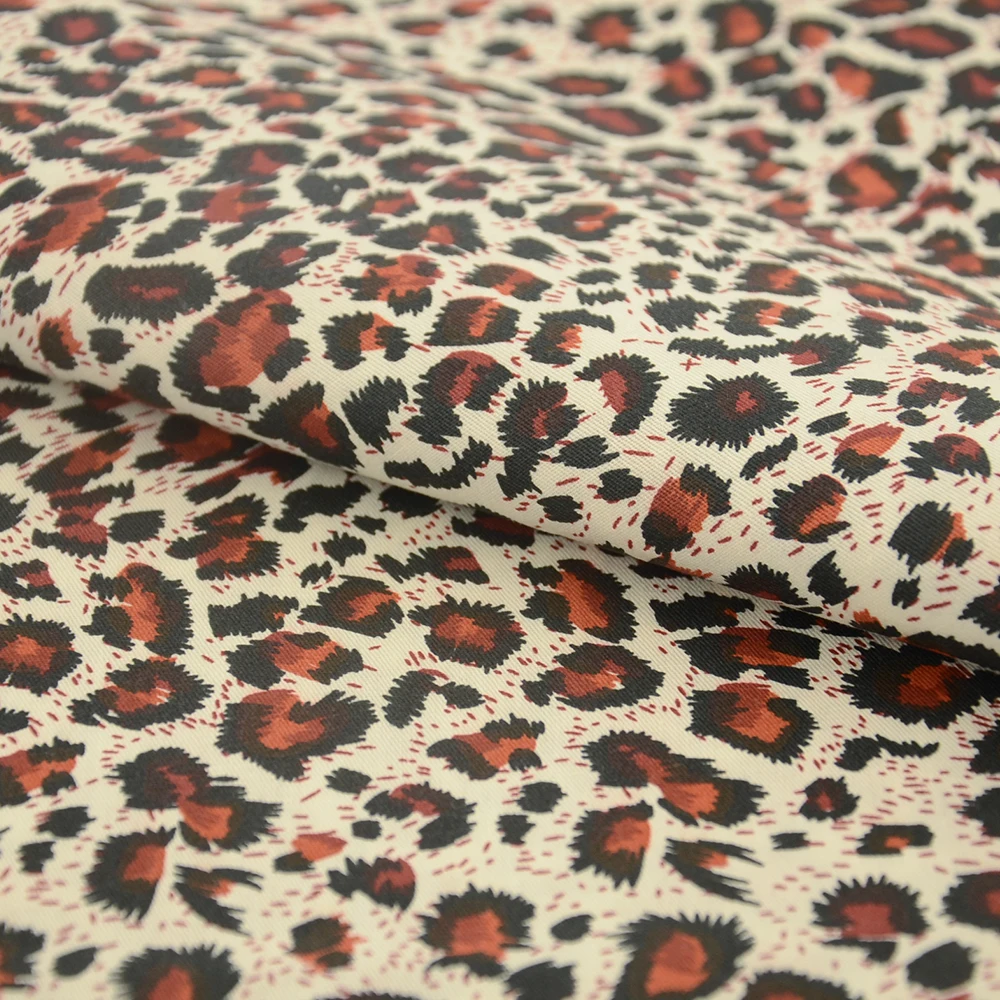Teramila Leopard Pattern Print Arts Craft Twill Cotton 100% Fabrics for Sewing Cloth by Per Half Meters Handmade Dress Patchwork
Teramila Leopard Pattern Print Arts Craft Twill Cotton 100% Fabrics for Sewing Cloth by Per Half Meters Handmade Dress Patchwork