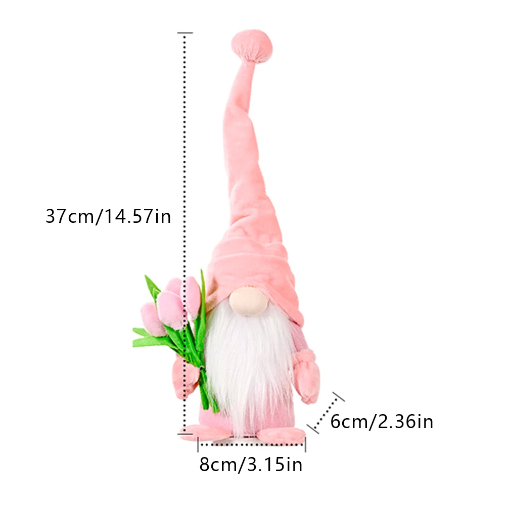 Mothers Day Gnome Faceless Doll Home Decor Plush Elf Dwarf Doll Craft Ornament Gift With Tulip Bouquet For Mother Home Gift
Mothers Day Gnome Faceless Doll Home Decor Plush Elf Dwarf Doll Craft Ornament Gift With Tulip Bouquet For Mother Home Gift