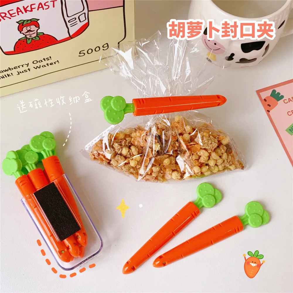 5pcs Carrot Shape Bag Clips Leisure Food Plastic Sealing Fridge Magnet Kitchen Storage Food Snack Kitchen Home Storage Tools
5pcs Carrot Shape Bag Clips Leisure Food Plastic Sealing Fridge Magnet Kitchen Storage Food Snack Kitchen Home Storage Tools