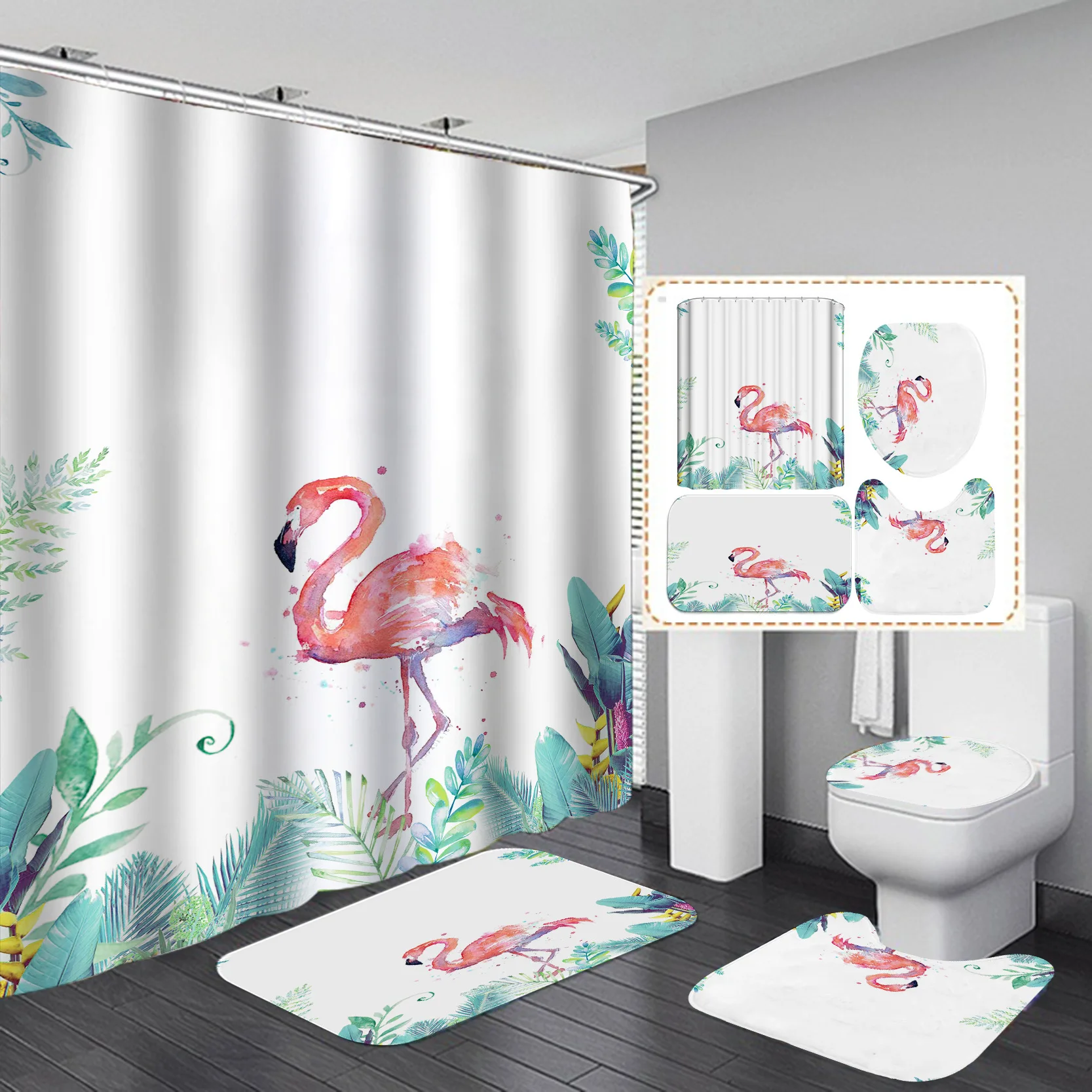 Waterproof Shower Curtains BathroomNon-Slip Rug Toilet Lid Cover Bath Mat Cortina de ducha impermeableRideau de douche toilette
Waterproof Shower Curtains BathroomNon-Slip Rug Toilet Lid Cover Bath Mat Cortina de ducha impermeableRideau de douche toilette