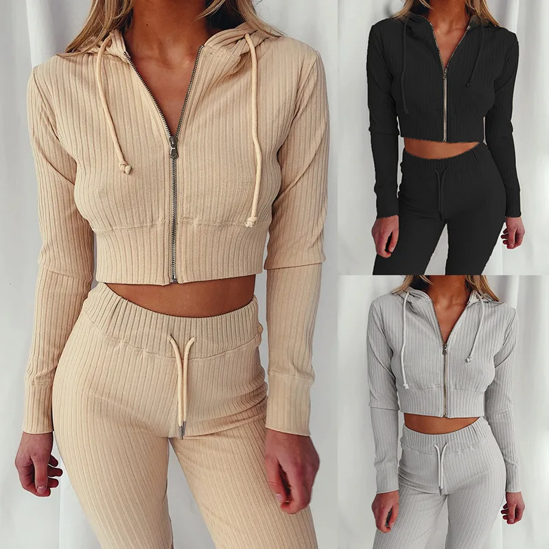 Autumn Winter Fashion Women Knitted Suits Hoody Zipper Cardigans Sweater+ Long Pants Tracksuit Female Sweater 2PCS Sets
Autumn Winter Fashion Women Knitted Suits Hoody Zipper Cardigans Sweater+ Long Pants Tracksuit Female Sweater 2PCS Sets