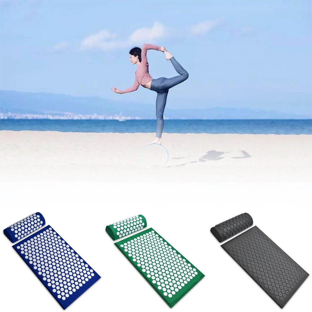 Yoga Mat for A Back Acupressure Mat Pillow Massage Non-Slip Mat Sports Exercise Pad with Position Line Gymnastics Pilates Mats
Yoga Mat for A Back Acupressure Mat Pillow Massage Non-Slip Mat Sports Exercise Pad with Position Line Gymnastics Pilates Mats