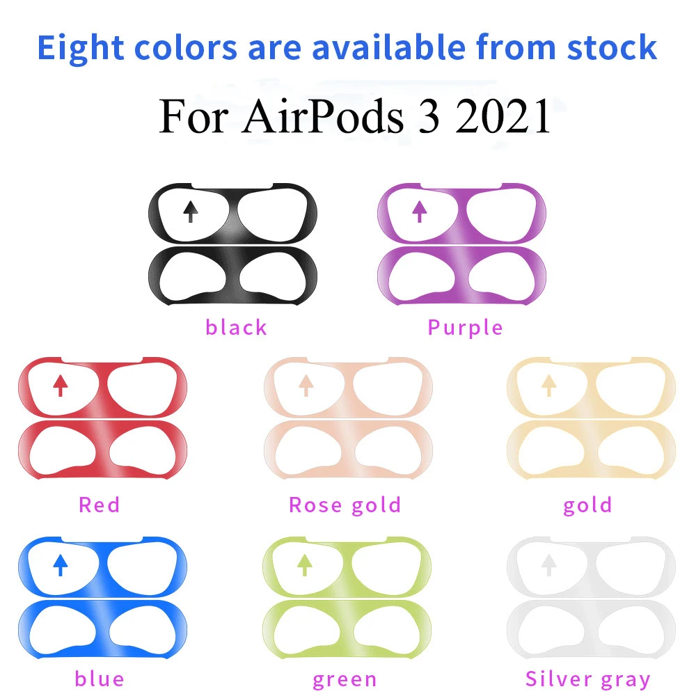 For AirPods 3 Sticker Metal Dust Guard Sticker Case For airpods 3 pro 2 1 Skin Sticker Film for airpod Charging Box Accessories
For AirPods 3 Sticker Metal Dust Guard Sticker Case For airpods 3 pro 2 1 Skin Sticker Film for airpod Charging Box Accessories
