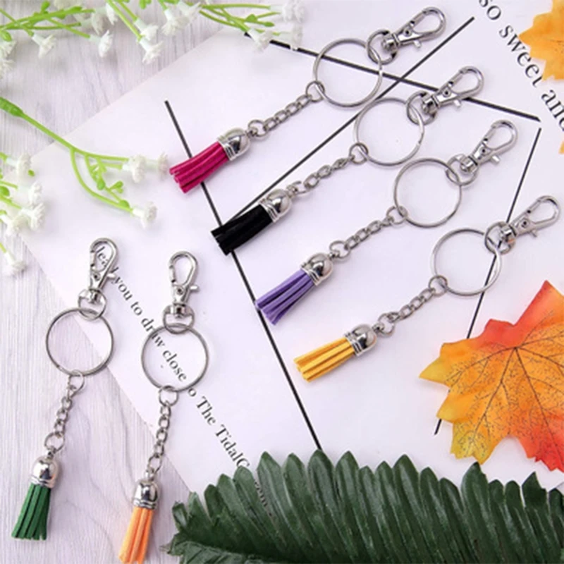 1 Set Key Chain Rings Pendants Keychain Tassel DIY Crafts Jewelry Earrings Making Accessories M0XF
1 Set Key Chain Rings Pendants Keychain Tassel DIY Crafts Jewelry Earrings Making Accessories M0XF