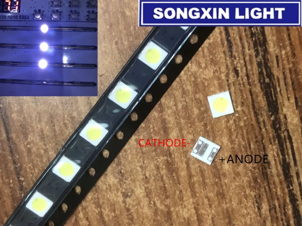 Подсветка для телевизора LG Diodes 50 шт. 1 Вт 3 в 6 3535 SMD светодиодный Televisao холодный