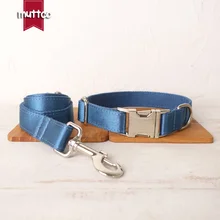 MUTTCO pretty DIY pet dog ID tag collar leash THE OCEAN self-design adjustable puppy nameplate collar 5 sizes UDC115