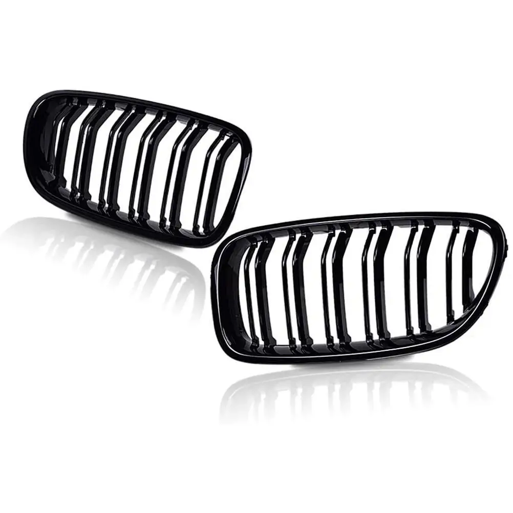 Bright Black Double Parallel Bars Grille Car Front Grille Strong Durable Car Accessories Compatible for BMW 5-series F10/F18
Bright Black Double Parallel Bars Grille Car Front Grille Strong Durable Car Accessories Compatible for BMW 5-series F10/F18