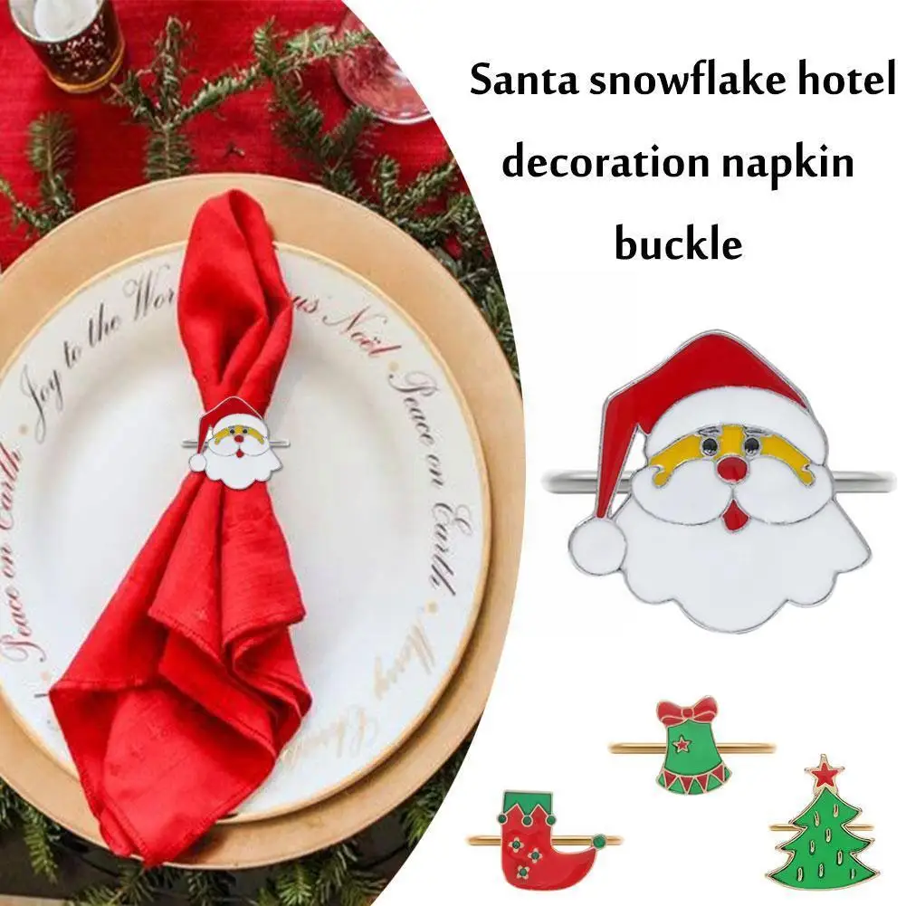 Christmas Napkin Rings Alloy Napkin Ring Holder Elk Napkin Buckle Tree Xmas Decor Claus Garland Holiday Santa R4I8
Christmas Napkin Rings Alloy Napkin Ring Holder Elk Napkin Buckle Tree Xmas Decor Claus Garland Holiday Santa R4I8