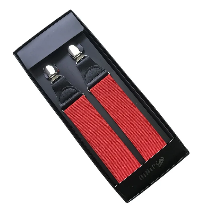 2021 New Adult Men's Solid Color Suit Pants Strap Clip Elastic Four-Clip Strap Business Casual Suspenders
2021 New Adult Men's Solid Color Suit Pants Strap Clip Elastic Four-Clip Strap Business Casual Suspenders