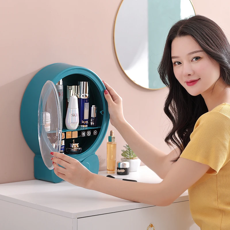 Bathroom Wall-mounted Makeup Organizer Punch-free Large Capacity Jewelry Cosmetic Storage Box Women Skin Care Beauty Rack
Bathroom Wall-mounted Makeup Organizer Punch-free Large Capacity Jewelry Cosmetic Storage Box Women Skin Care Beauty Rack