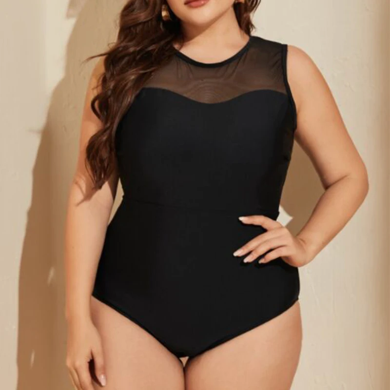 Plus Size Mesh One Piece Swimsuit 2022 High Neck Push Up Large Size Swimwear Oversized Monokini Big Size Cut Out Bathing Suit
Plus Size Mesh One Piece Swimsuit 2022 High Neck Push Up Large Size Swimwear Oversized Monokini Big Size Cut Out Bathing Suit