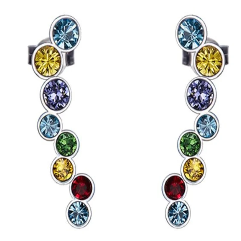 Fashion Silver Earrings Bar Shape Colored Crystal Earrings Colorful Diamond Earrings Female Unique Design Jewelry
Fashion Silver Earrings Bar Shape Colored Crystal Earrings Colorful Diamond Earrings Female Unique Design Jewelry