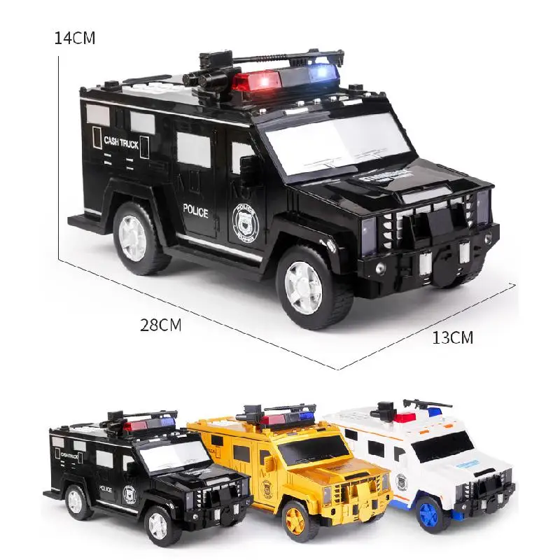 Police Car Toy Cartoon Piggy Bank Toys Smart Music Password Banknote Car Coin Bank Figure Toy Pretend Play Saving Money Box Kids
Police Car Toy Cartoon Piggy Bank Toys Smart Music Password Banknote Car Coin Bank Figure Toy Pretend Play Saving Money Box Kids