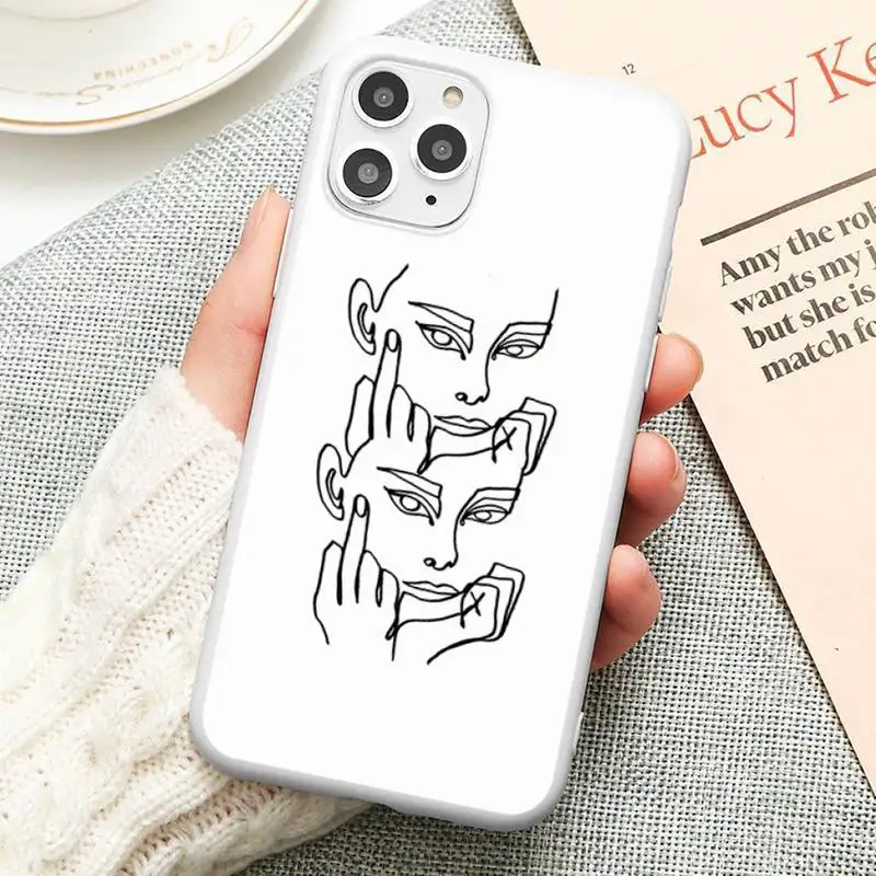 Girly Line Art Face coque Phone Case Candy Color White for iPhone12 11 pro XS MAX 8 7 Plus X SE 2020 XR
Girly Line Art Face coque Phone Case Candy Color White for iPhone12 11 pro XS MAX 8 7 Plus X SE 2020 XR