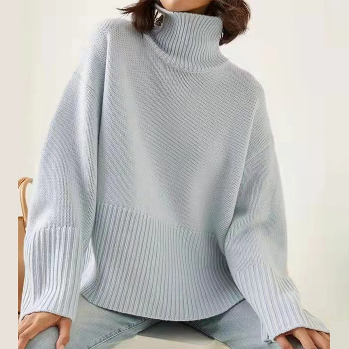 Pirate Hippie Solid Simple Wool Sweater Woman Winter Long Sleeve Turtleneck Loose Cozy Pullover Female Casual Vintage Jumper Top
Pirate Hippie Solid Simple Wool Sweater Woman Winter Long Sleeve Turtleneck Loose Cozy Pullover Female Casual Vintage Jumper Top