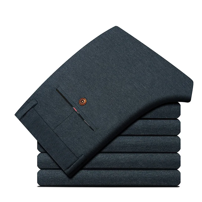 2021 Men's Spring Leisure Slim Fit Trousers Youth Straight Brushed Black Stretch Trousers
2021 Men's Spring Leisure Slim Fit Trousers Youth Straight Brushed Black Stretch Trousers