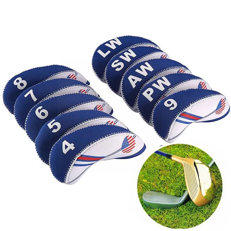 New in box ! 10pcs White & Blue USA Flag Neoprene L1A6 Cover Golf Iron Z0M4 Club Head Headcover B8K9
New in box ! 10pcs White & Blue USA Flag Neoprene L1A6 Cover Golf Iron Z0M4 Club Head Headcover B8K9