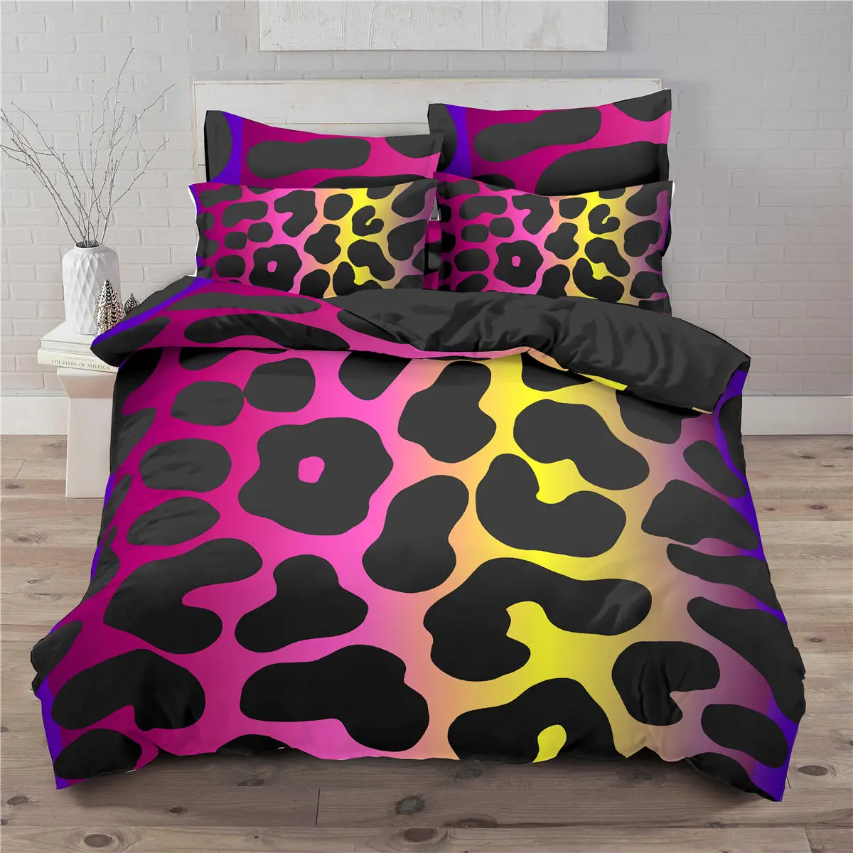 3d Duvet Cover Pillowcase Leopard Print Luxury Home Textiles Bedding Set 240*220cm Rain bow Bedroom Queen King Size Quilt Cover
3d Duvet Cover Pillowcase Leopard Print Luxury Home Textiles Bedding Set 240*220cm Rain bow Bedroom Queen King Size Quilt Cover