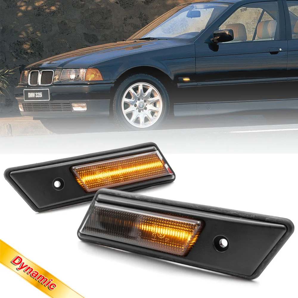 2X Lateral Side Marker LED Sequential Turn Signal Indicator Lights for BMW 3 Series E36 Pre-Facelift M3 325i 318tds 1992 1993
2X Lateral Side Marker LED Sequential Turn Signal Indicator Lights for BMW 3 Series E36 Pre-Facelift M3 325i 318tds 1992 1993