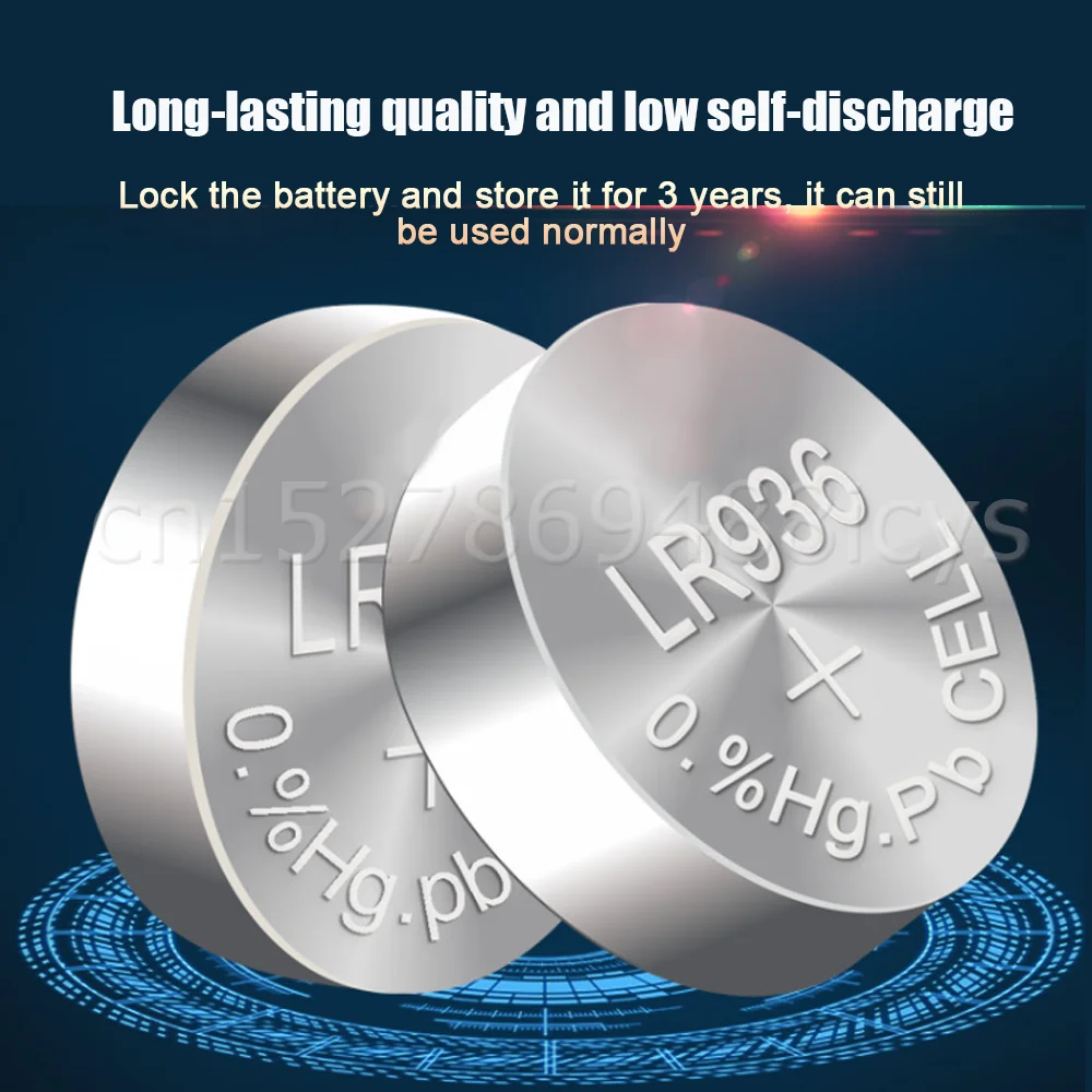 Щелочная батарея AG9 1 55 в LR936 394 SR936SW 194 V394 EE6210 Кнопочная монетка для часов планшетов