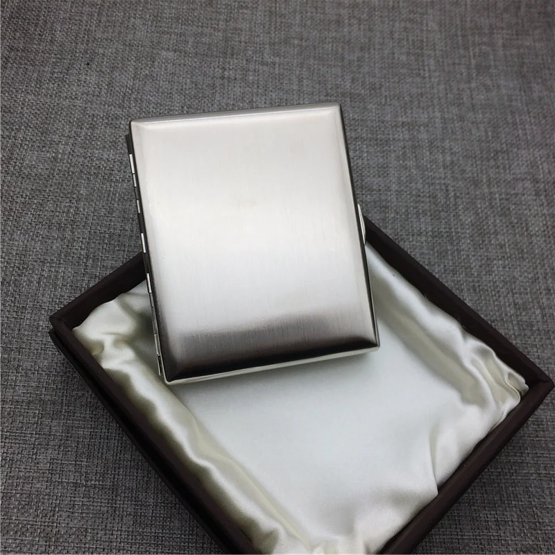 KC1-01 Super Quality Male 20 Metal Cigarette Case Stainless Steel Portable Cigarette Storage Box Bin Smoking Holders
KC1-01 Super Quality Male 20 Metal Cigarette Case Stainless Steel Portable Cigarette Storage Box Bin Smoking Holders