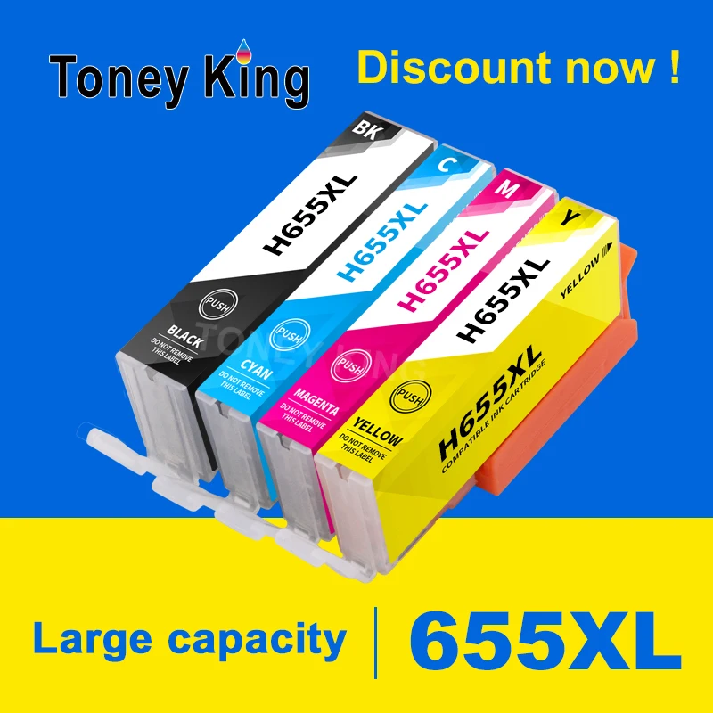 Ink Cartridge for HP 655 Printer Cartridges for HP655 655XL Deskjet 3525 5525 4615 4625 4525 6520 6525 6625 Printers
Ink Cartridge for HP 655 Printer Cartridges for HP655 655XL Deskjet 3525 5525 4615 4625 4525 6520 6525 6625 Printers
