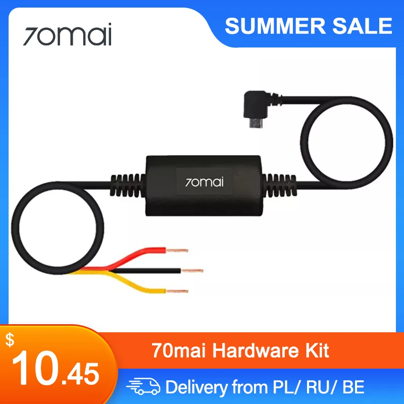 Комплект оборудования 70mai Hardwire для видеорегистратора A800 4K A800S Reaview Camera Wide D07 Dash Cam Pro