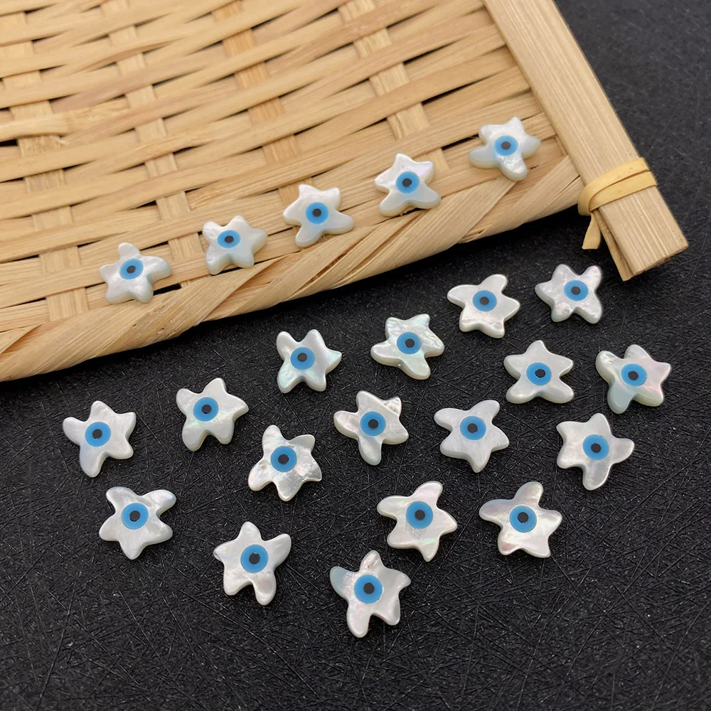 5 Pcs/pack of Natural Sea Shell Loose Beads Evil Eye Star-shaped White Spacer Beads DIY Making Necklace Bracelet Earrings 10mm
5 Pcs/pack of Natural Sea Shell Loose Beads Evil Eye Star-shaped White Spacer Beads DIY Making Necklace Bracelet Earrings 10mm